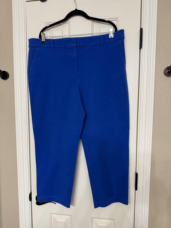 LOFT Pants - LOFT Curvy Cobalt Blue Pants